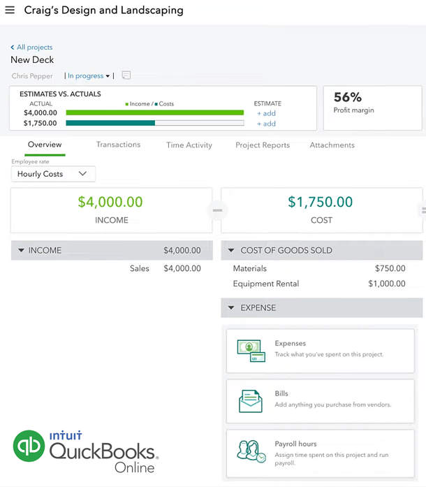 Quickbooks Online Project Report